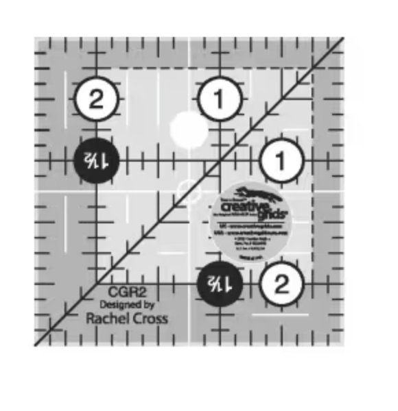 2 1/2 in Square Creative Grids Quilt Ruler