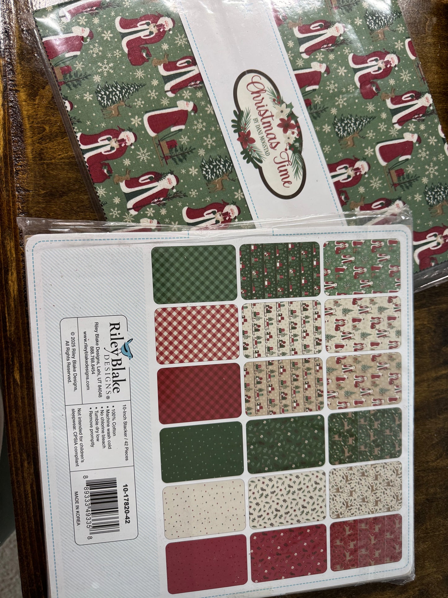 Christmas Time - 10 inch squares - Riley Blake