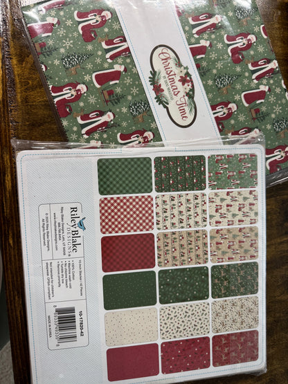 Christmas Time - 10 inch squares - Riley Blake