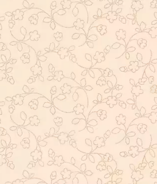 P & B Textiles - Heritage Collection - Dotty Vines Neutral