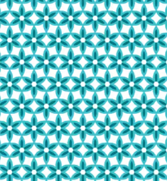 Benatex - Star Flower Teal
