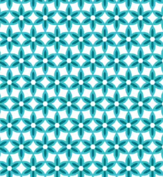 Benatex - Star Flower Teal