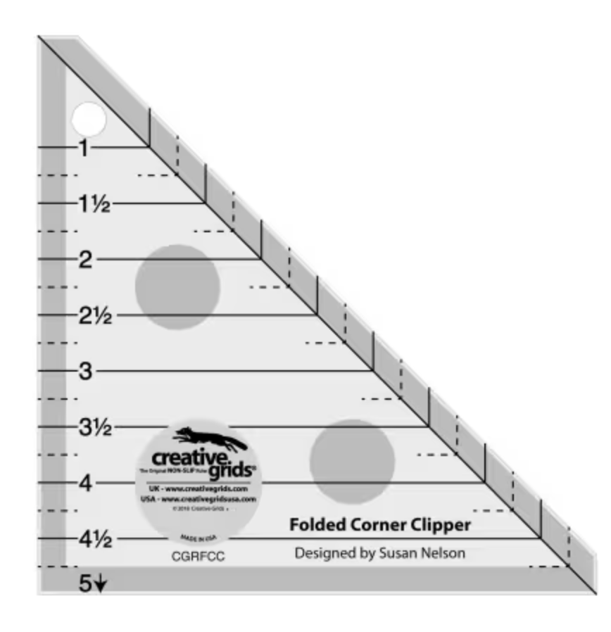 Creative Grids Quilt Ruler Folded Corner Clipper Tool