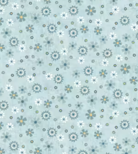 Pale Blue Calico - Henry Glass