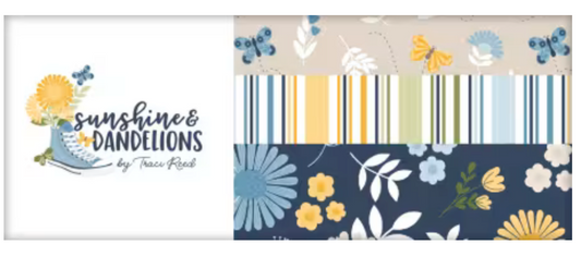 Sunshine & Dandelions- 10 inch squares - Riley Blake