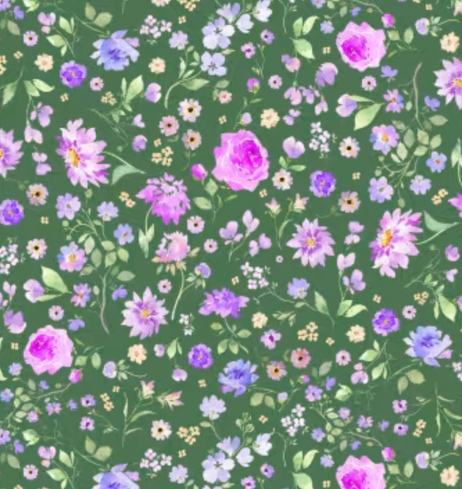 Light Forest Digital Floral