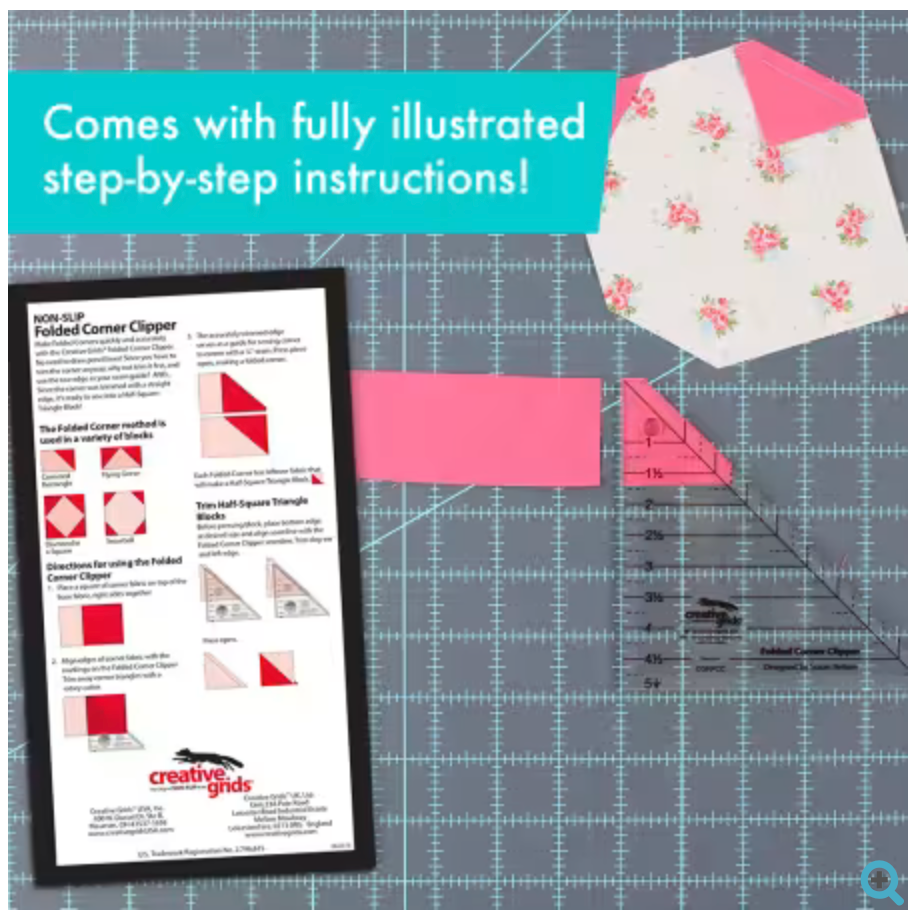 Creative Grids Quilt Ruler Folded Corner Clipper Tool